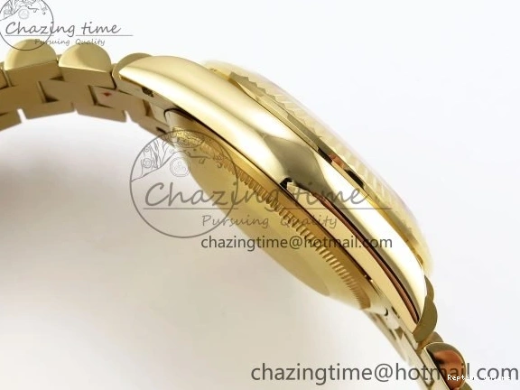 0121 StreetReady Day Date 36 YG TWSF Best Edition YG Diamonds Dial on YG Bracelet A 1616